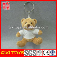 Wholesale Small T-shirt Soft Gift Stuffed Toy Plush Teddy Bear Key Ring